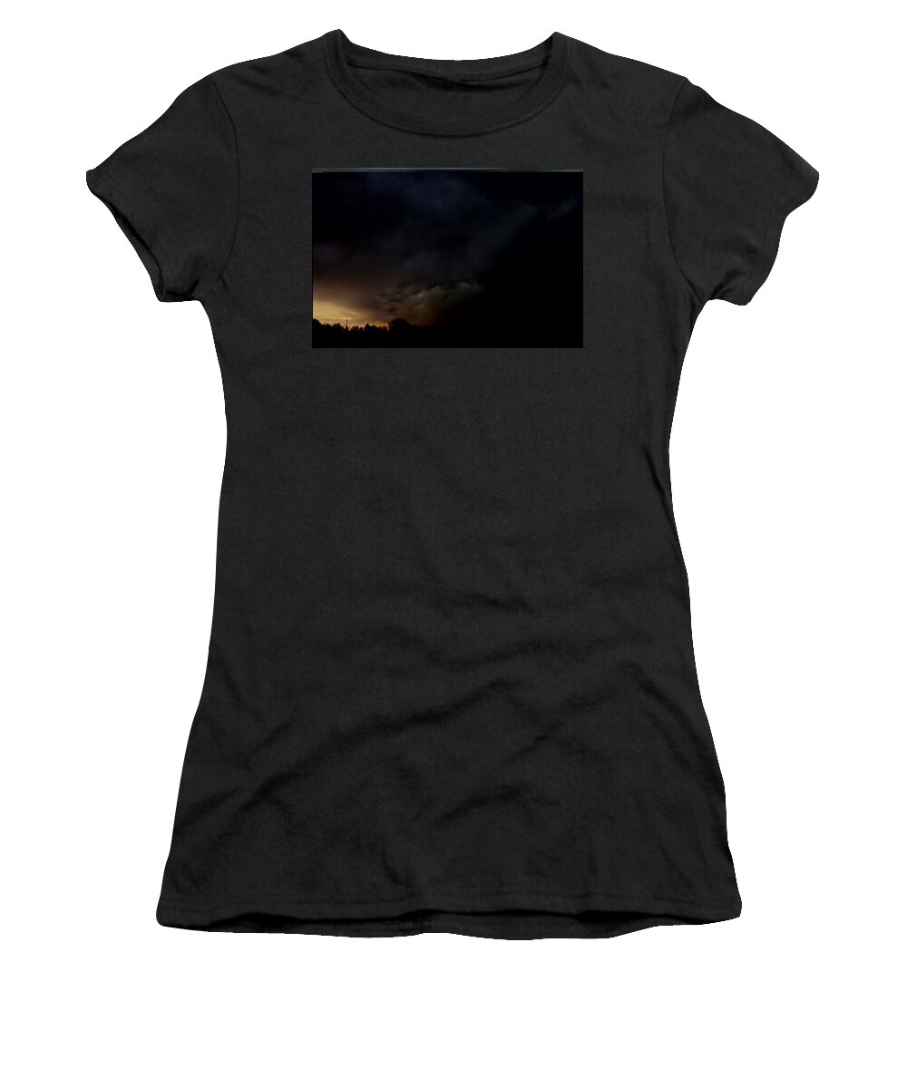 Stormscape Women's T-Shirt featuring the photograph Let the Storm Season Begin #1 by NebraskaSC