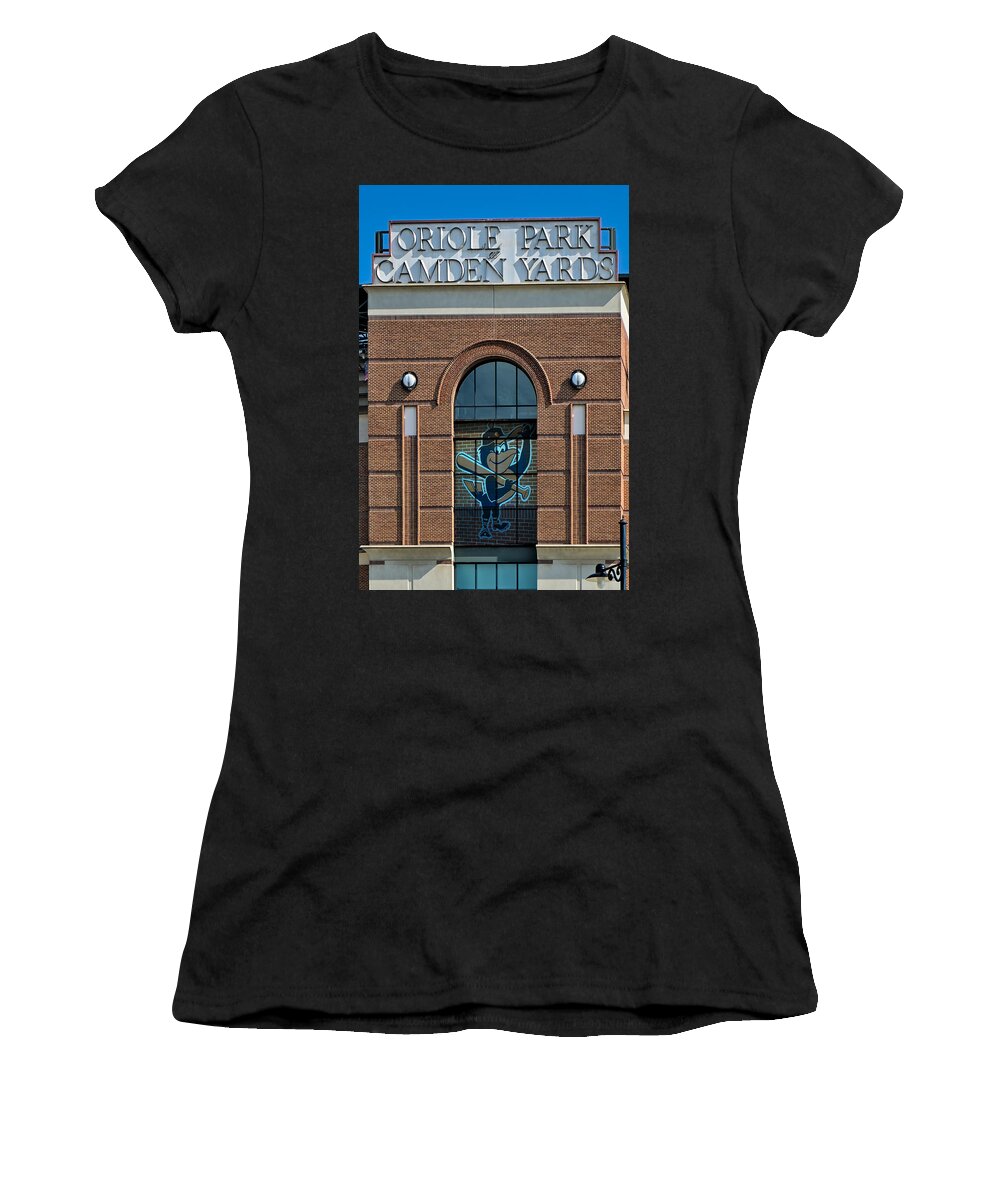 Baltimore Women's T-Shirt featuring the photograph Oriole Park At Camden Yards #2 by Susan Candelario