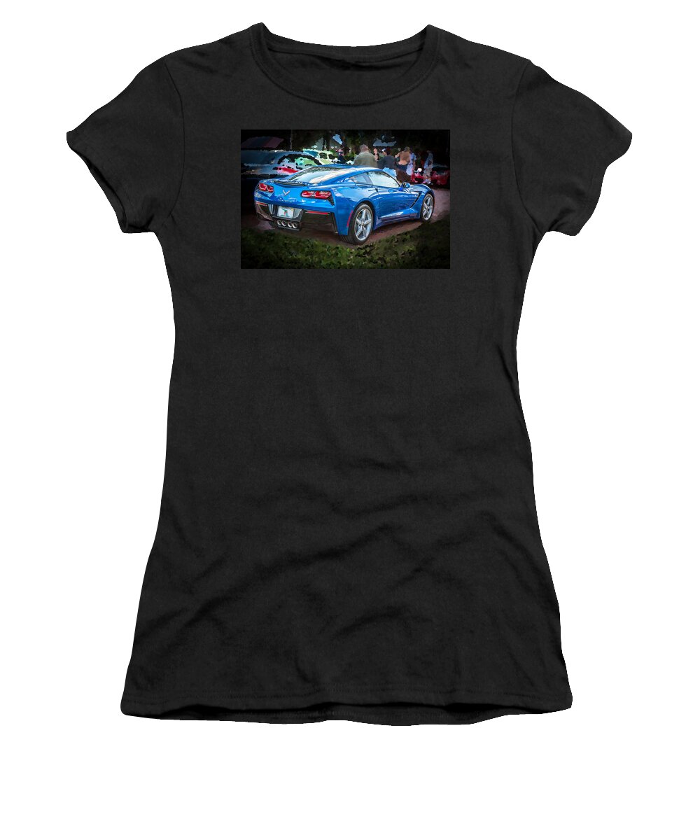 2014 Chevrolet Corvette Women's T-Shirt featuring the photograph 2014 Chevrolet Corvette C7   by Rich Franco