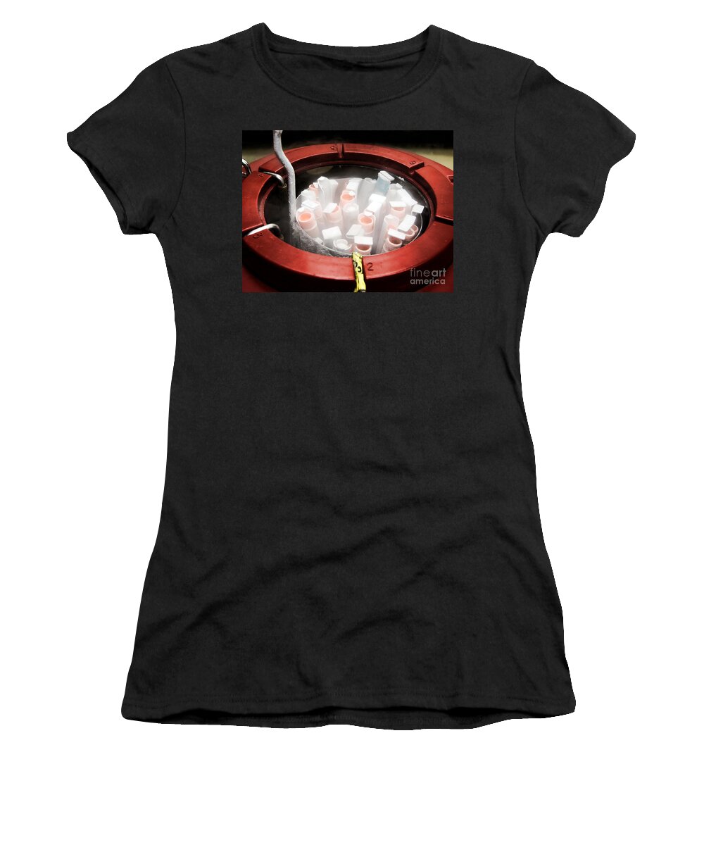 Cold Women's T-Shirt featuring the photograph Laboratory Equipment in Science Research Lab #24 by Science Research Lab