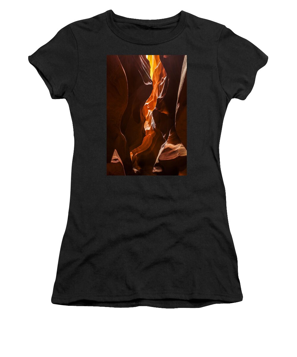 Sand Women's T-Shirt featuring the photograph Antelope Slot Canyon #3 by Andrew Soundarajan