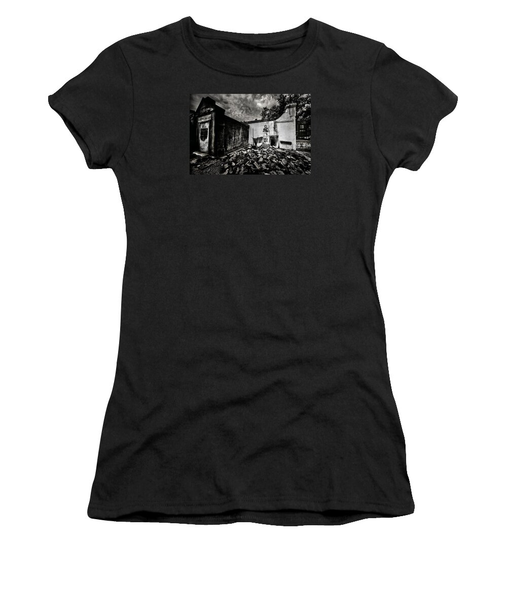 Architectural Art Women's T-Shirt featuring the photograph 3 Bricks Shy of A Load by Robert McCubbin