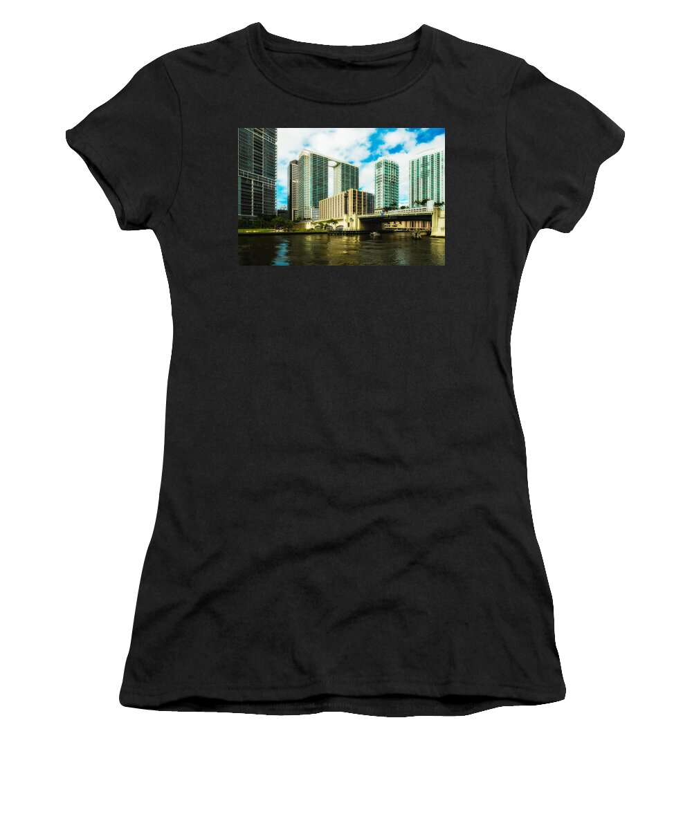 Architecture Women's T-Shirt featuring the photograph Downtown Miami by Raul Rodriguez