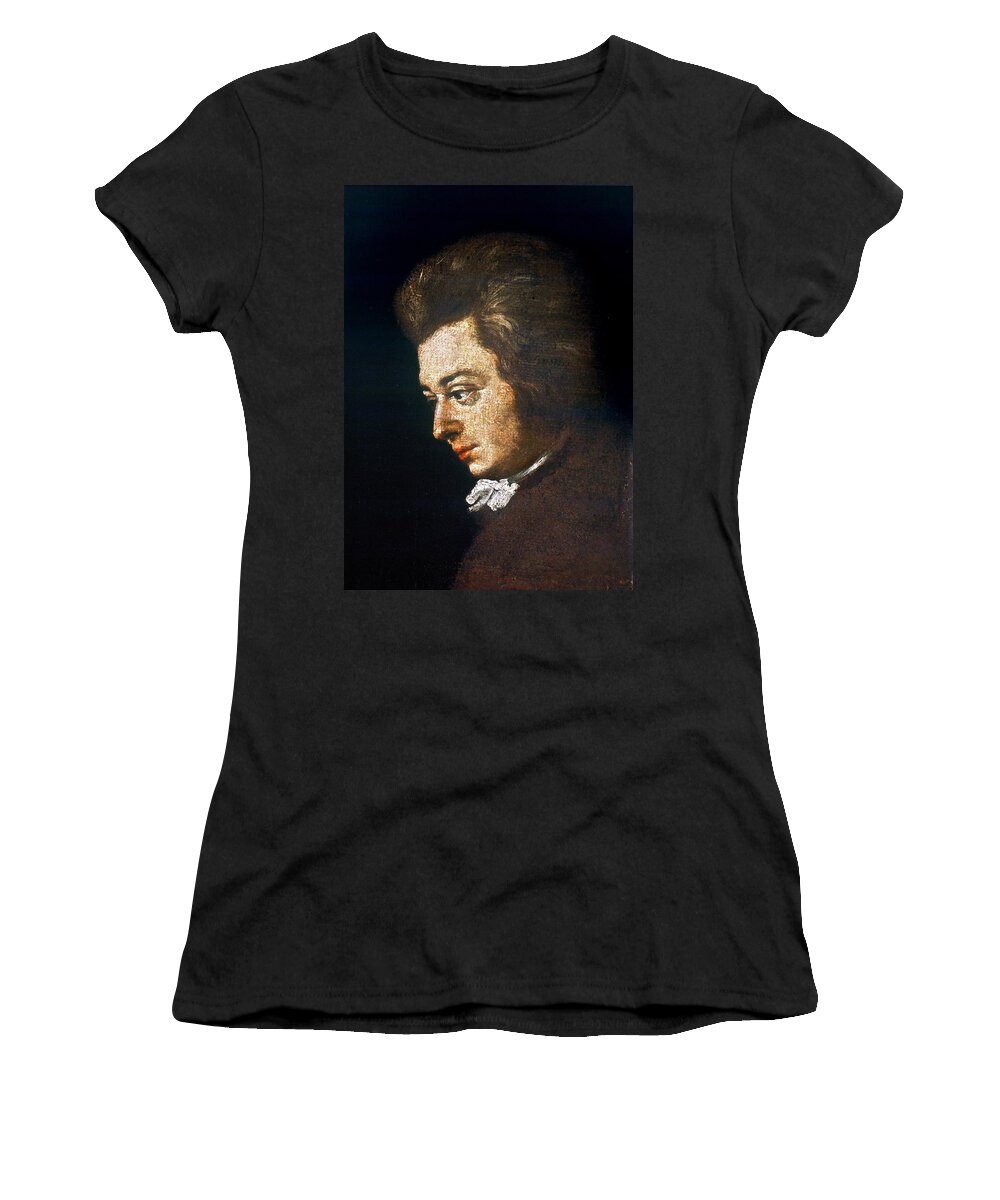 1782 Women's T-Shirt featuring the painting Wolfgang Amadeus Mozart (1756-1791) #3 by Granger