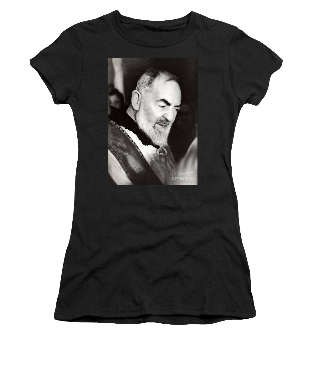 Father Women's T-Shirt featuring the photograph Padre Pio by Matteo TOTARO