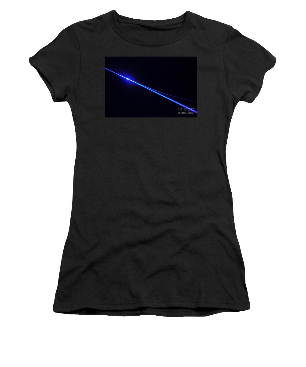 Beam Women's T-Shirt featuring the photograph Laser Beam #6 by GIPhotoStock
