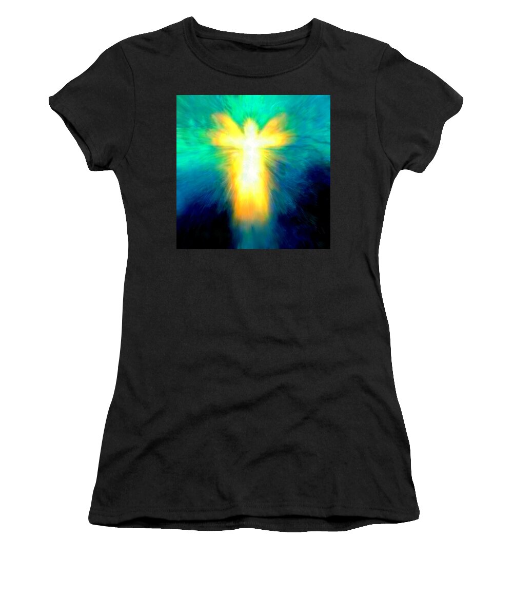 Archangel Women's T-Shirt featuring the painting Radiant Angel #7 by Bruce Nutting