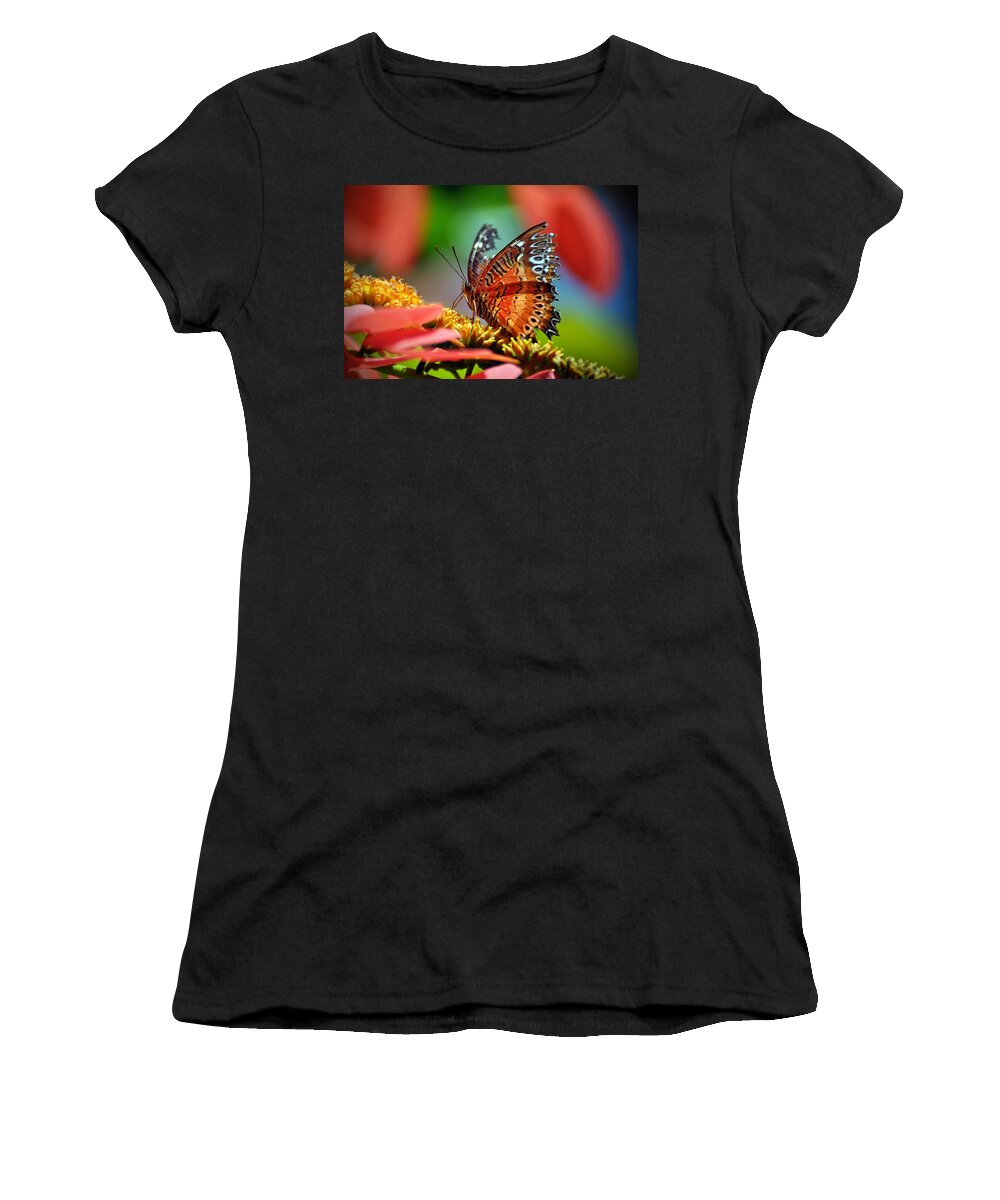 Butterfly Women's T-Shirt featuring the photograph Butterfly #11 by Savannah Gibbs
