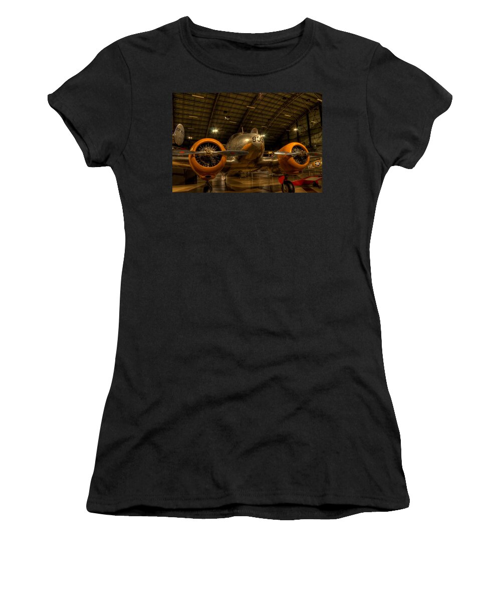 Beechcraft Women's T-Shirt featuring the photograph 909 by David Dufresne