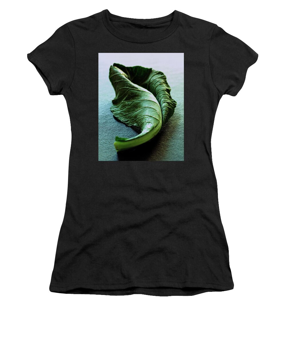 Nobody Women's T-Shirt featuring the photograph A Collard Leaf by Romulo Yanes