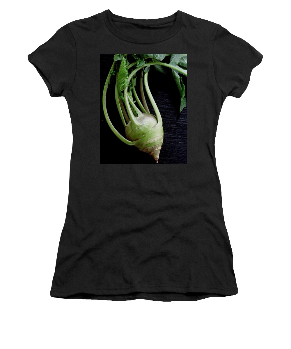 Vegetables Women's T-Shirt featuring the photograph A Kohlrabi by Romulo Yanes