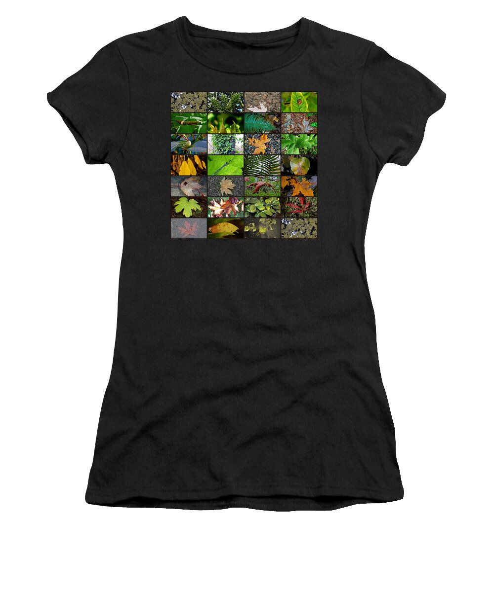 Collage Women's T-Shirt featuring the photograph A Pile of Leaves by Tikvah's Hope