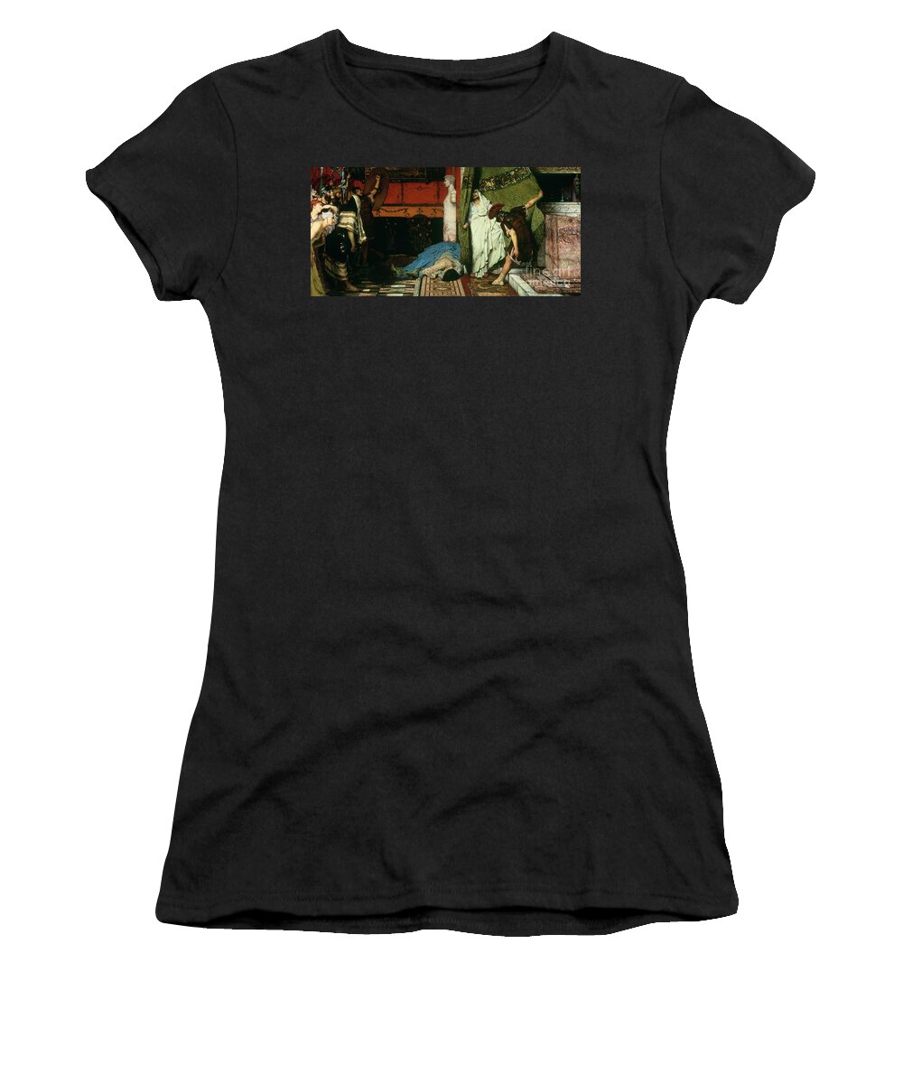 Claudius Women's T-Shirt featuring the painting A Roman Emperor  Claudius by Lawrence Alma Tadema
