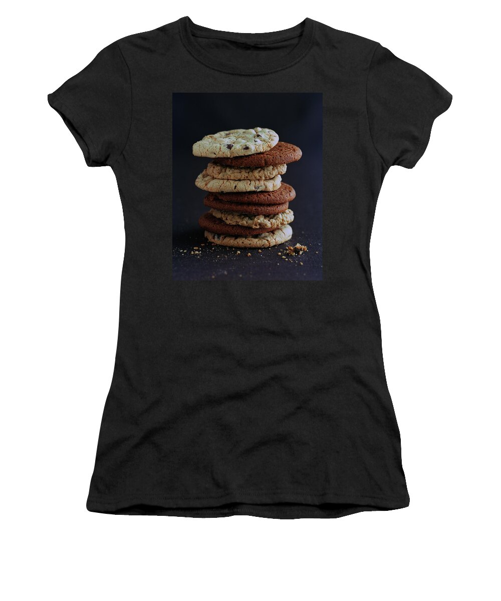 Cooking Women's T-Shirt featuring the photograph A Stack Of Cookies by Romulo Yanes