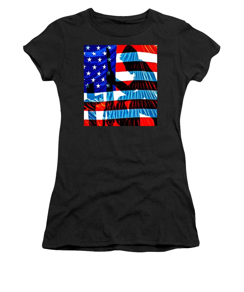 Patriotic Women's T-Shirt featuring the photograph A Time To Remember by Bob Orsillo