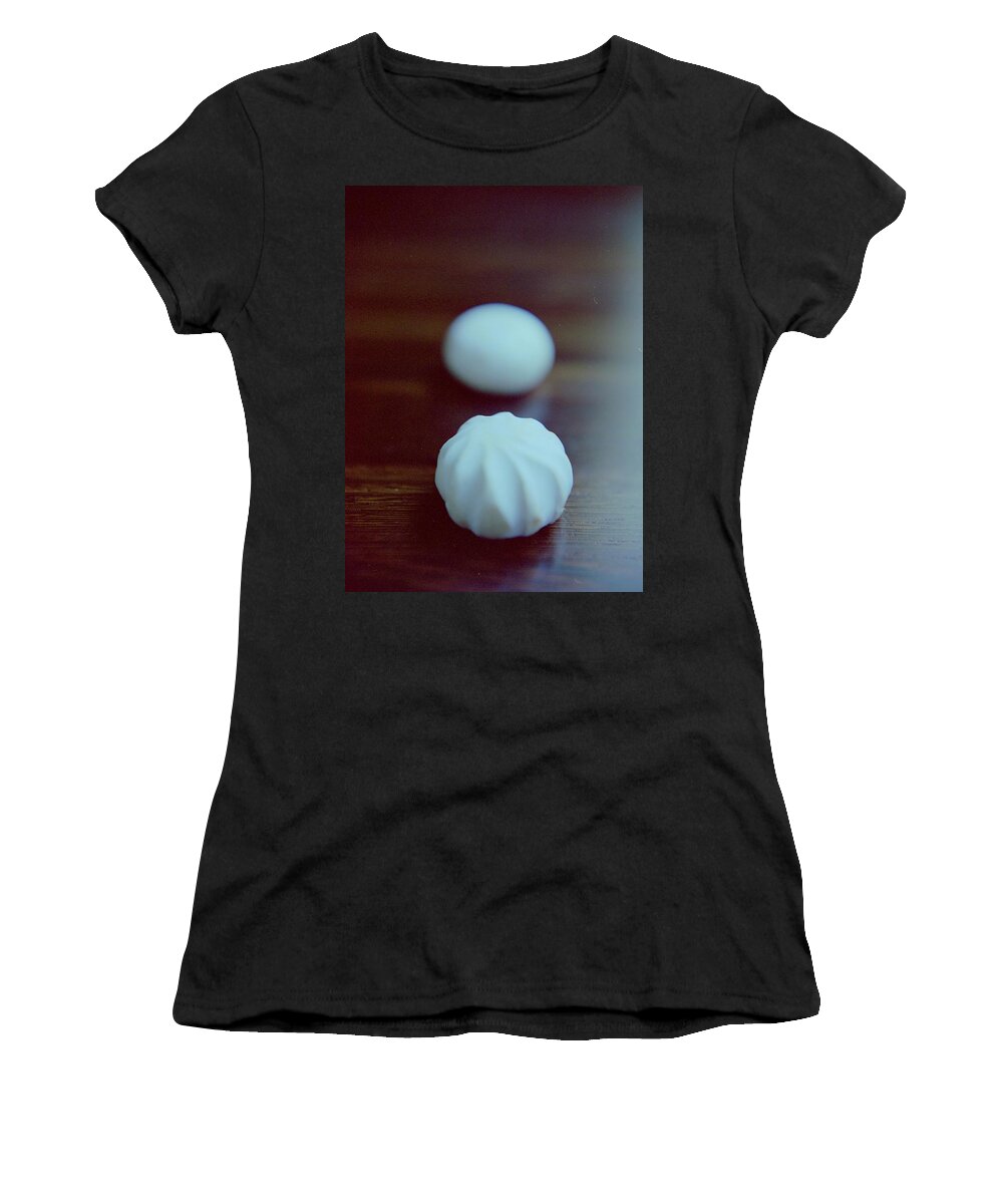 Fruits Women's T-Shirt featuring the photograph A White Mushroom by Romulo Yanes