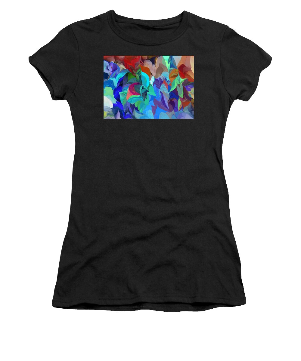 Abstract Women's T-Shirt featuring the digital art Abstract 062713 by David Lane