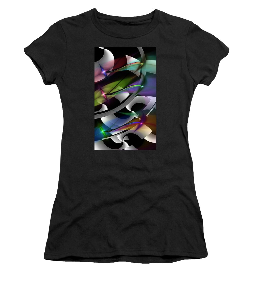 Fine Art Women's T-Shirt featuring the digital art Abstract 072514 by David Lane