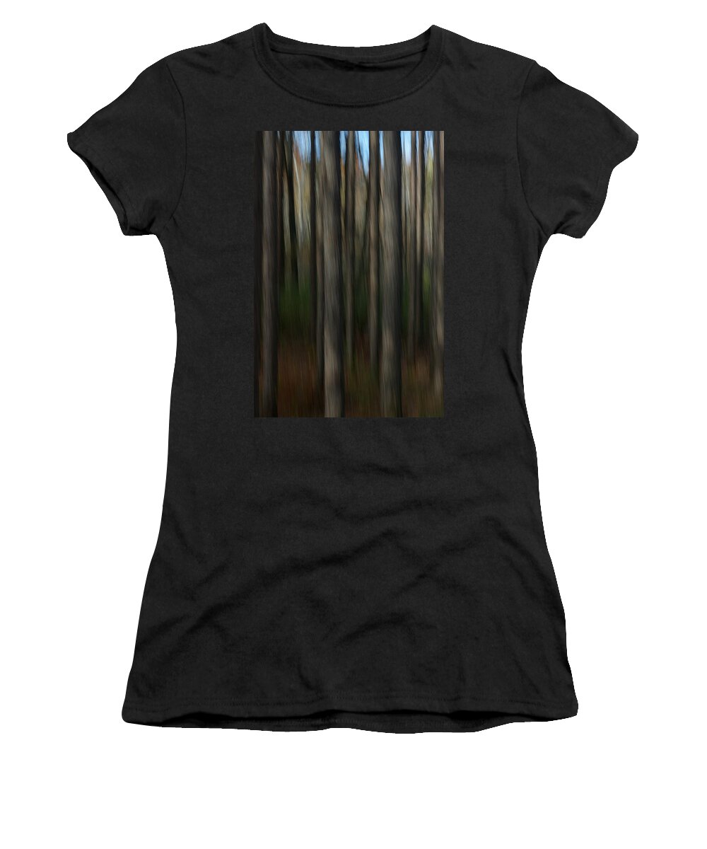 Pines Women's T-Shirt featuring the photograph Abstract Woods by Randy Pollard