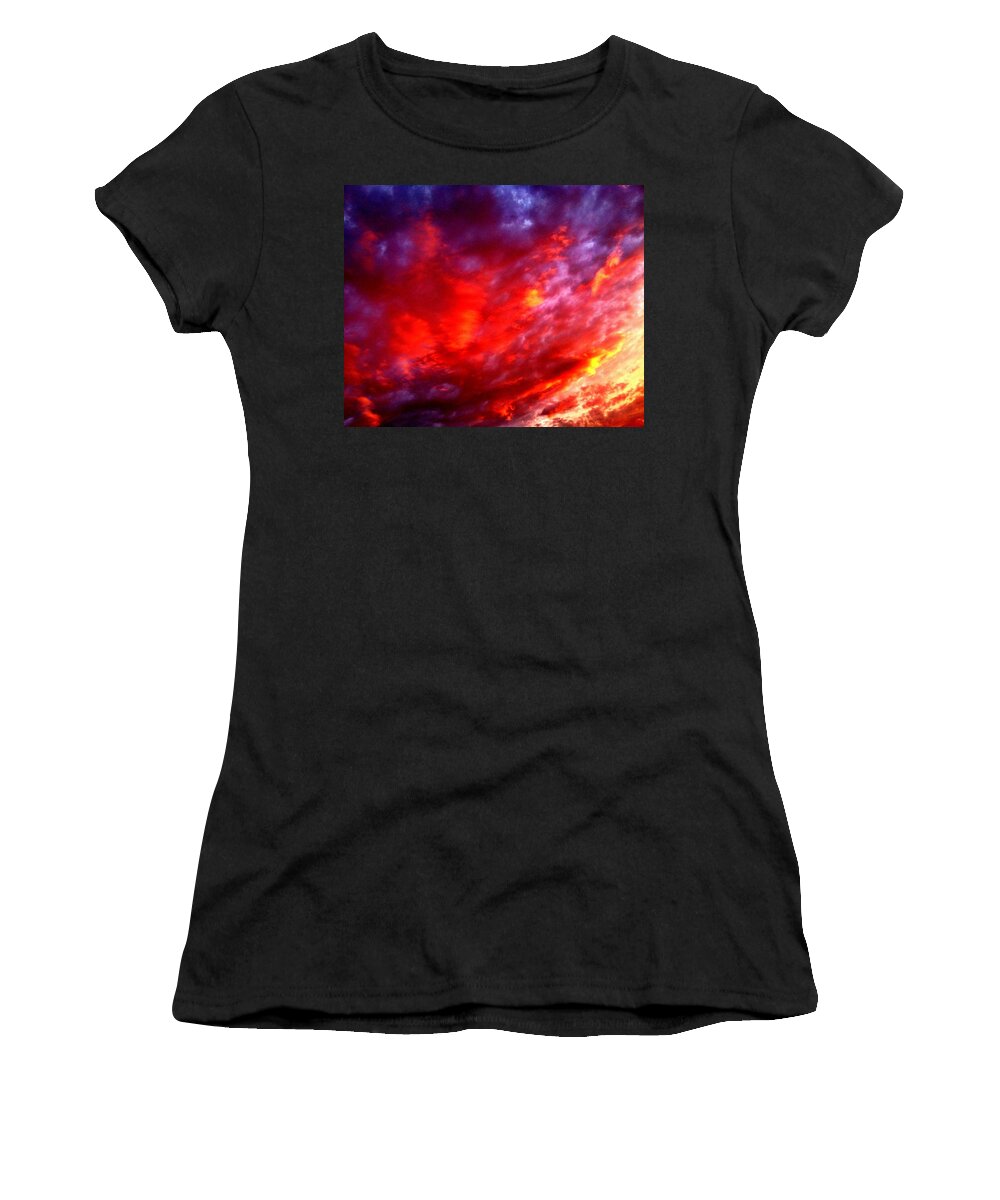 Clouds Women's T-Shirt featuring the photograph Abstracticon by Chris Dunn