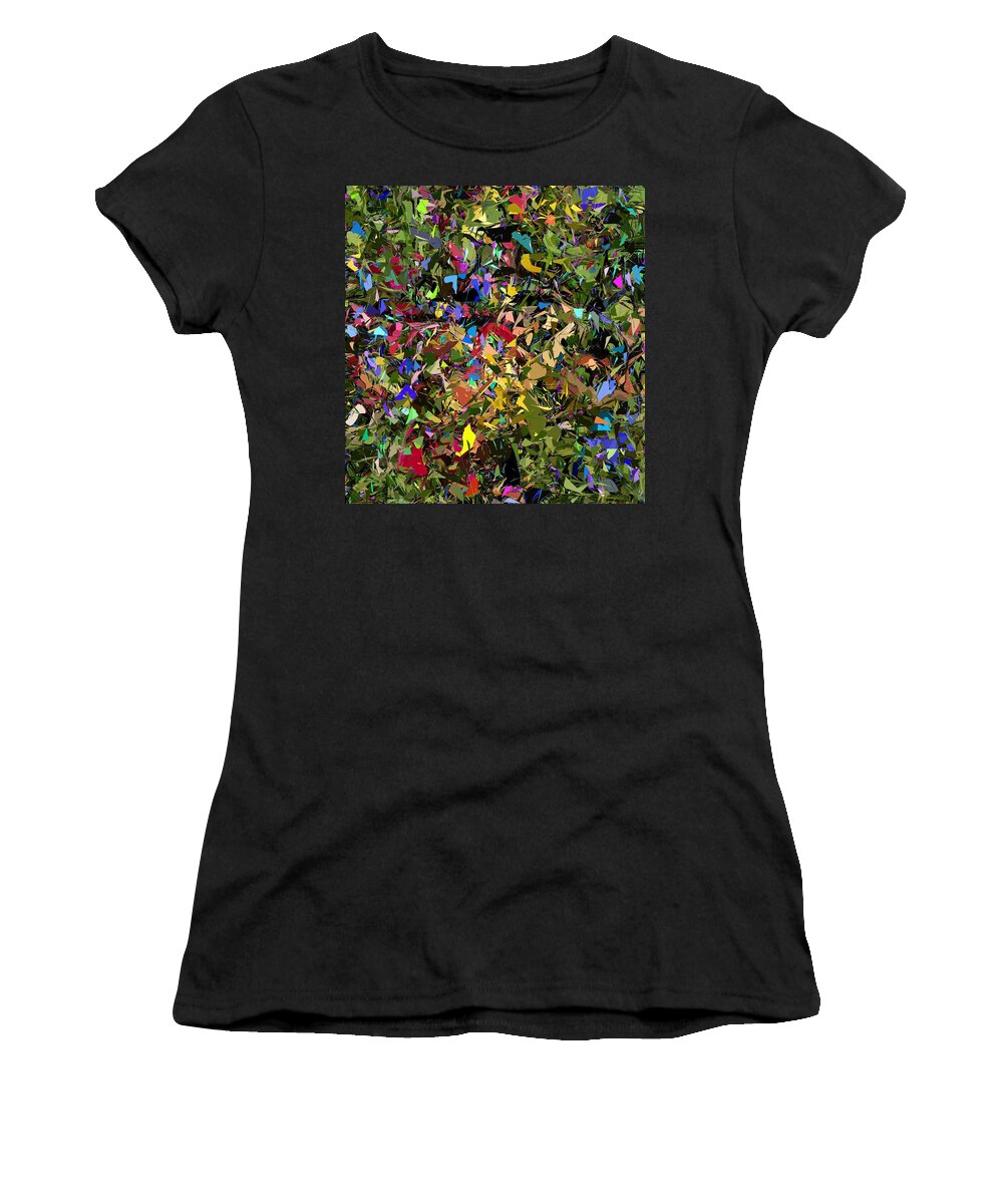 Fine Art Women's T-Shirt featuring the digital art Abstraction 2 0211315 by David Lane