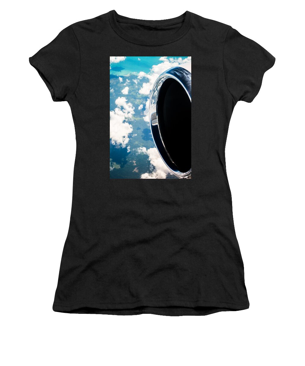 Aerial Women's T-Shirt featuring the photograph Tropical Skies by Parker Cunningham