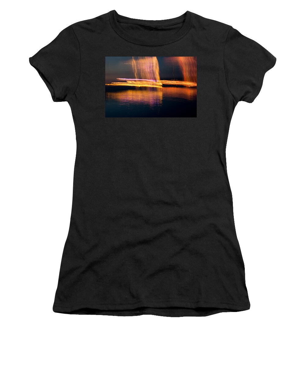 Water Women's T-Shirt featuring the photograph All Charged Up by Christie Kowalski