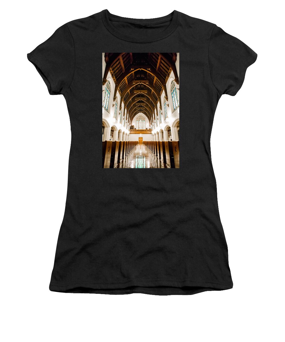 Spiritual Women's T-Shirt featuring the photograph All in a Row by Sennie Pierson
