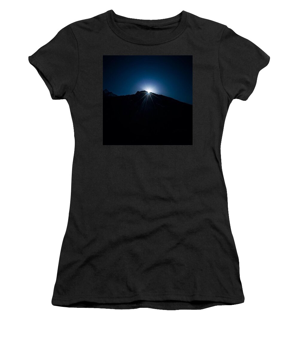 Mountain Women's T-Shirt featuring the photograph All It Takes Is A Spark! by Aleck Cartwright