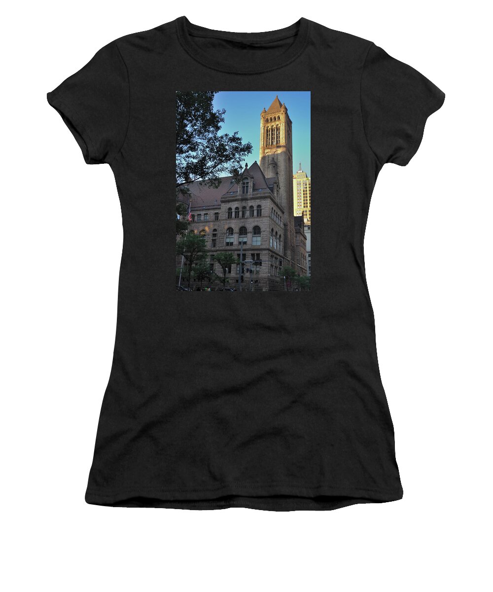 Pittsburgh Women's T-Shirt featuring the photograph Allegheny County Courthouse by Steven Richman