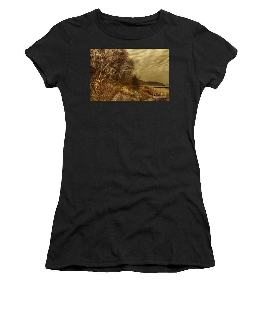 Water Women's T-Shirt featuring the photograph Along the Shore by Margie Hurwich