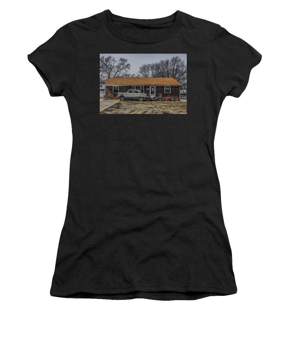 1952 Ford Women's T-Shirt featuring the photograph American Dream 1952 by Ray Congrove