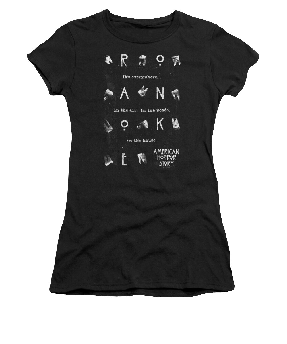  Women's T-Shirt featuring the digital art American Horror Story - Chatter Box by Brand A