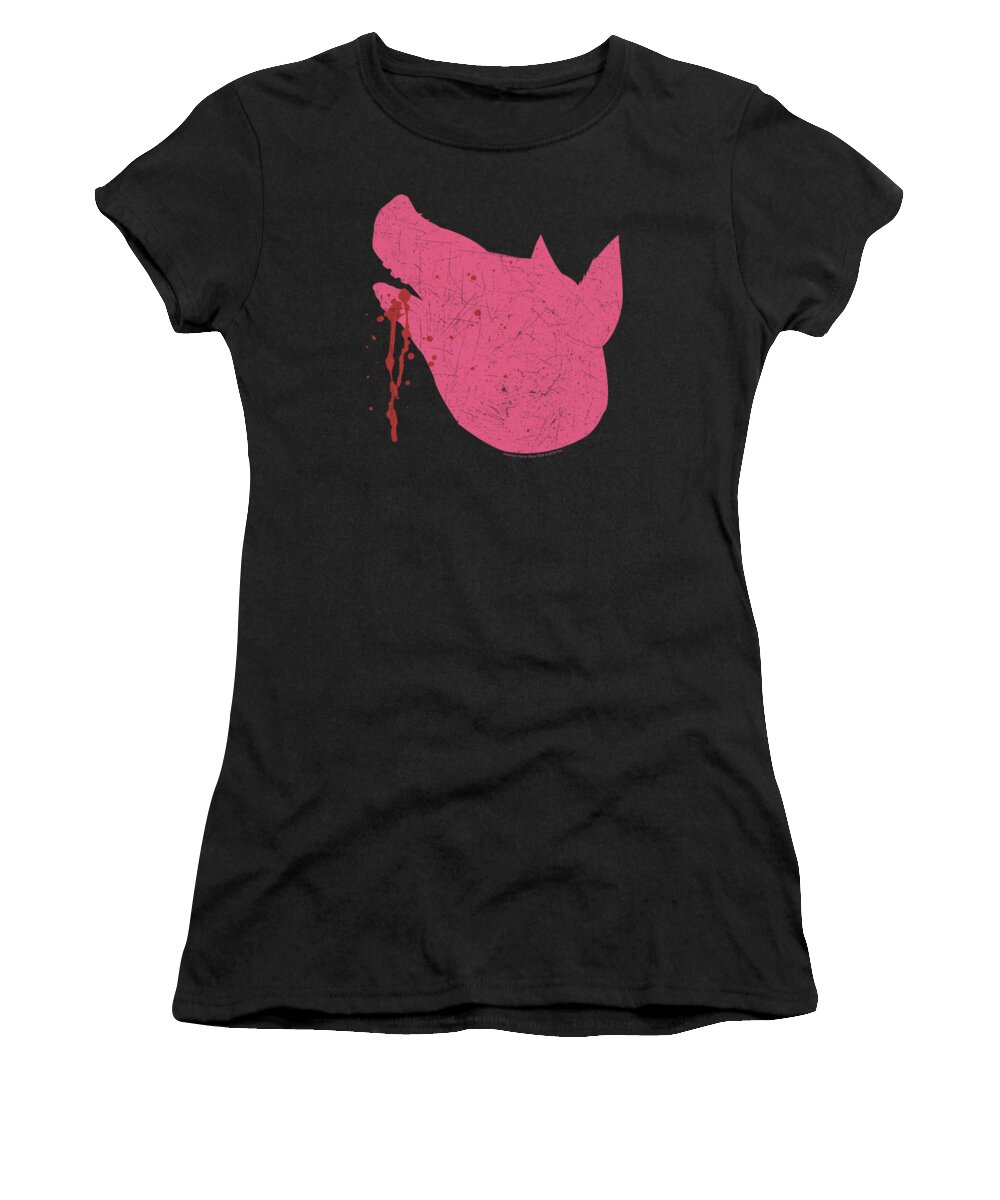  Women's T-Shirt featuring the digital art American Horror Story - Pig Head by Brand A