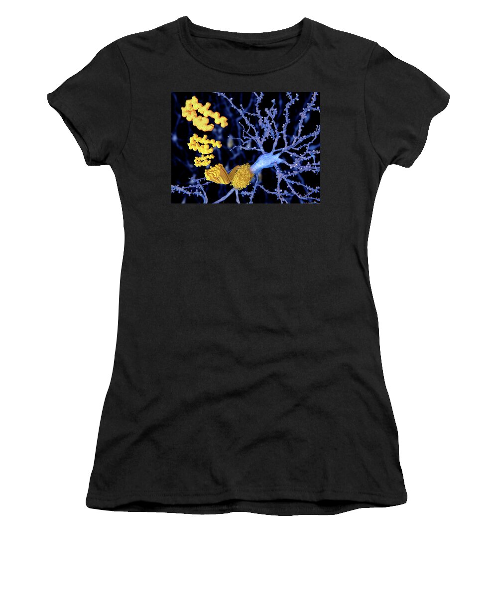 Abnormal Women's T-Shirt featuring the photograph Amyloid Beta Peptide, Illustration by Juan Gaertner