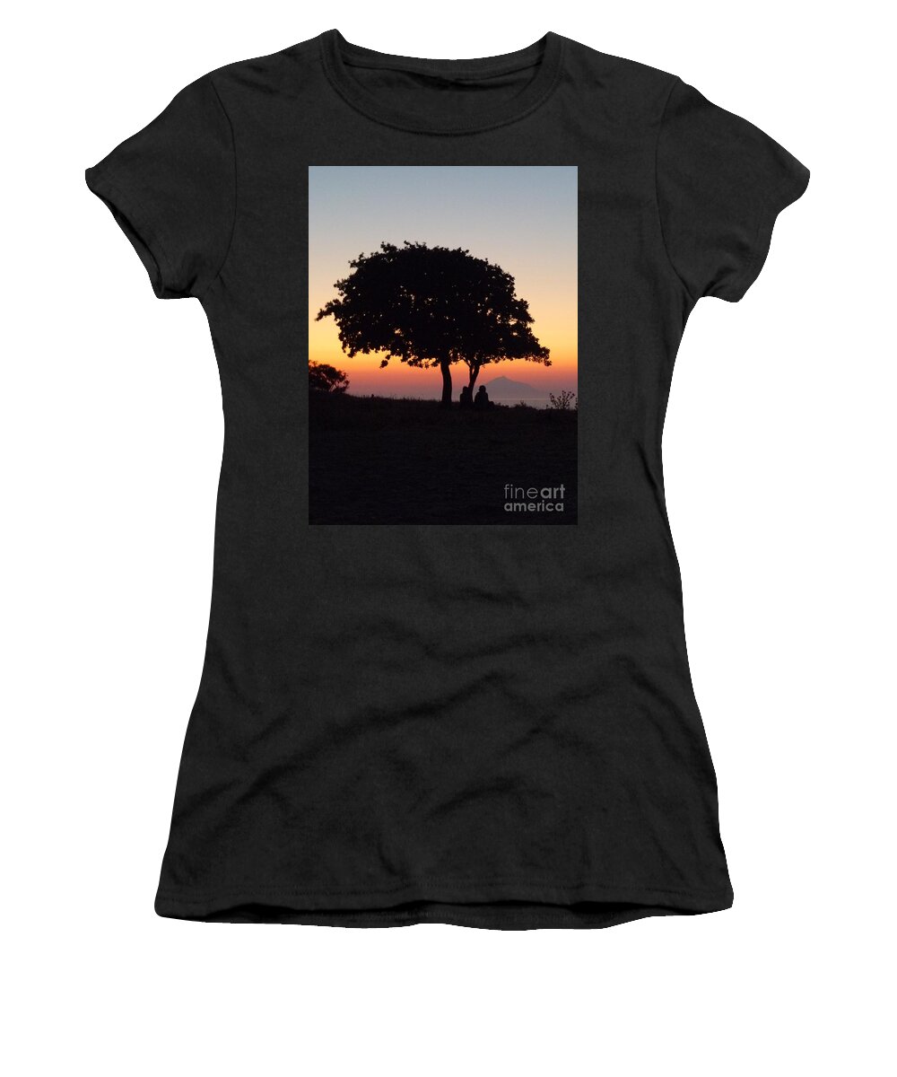 Darkness Women's T-Shirt featuring the photograph An African Sunset by Vicki Spindler
