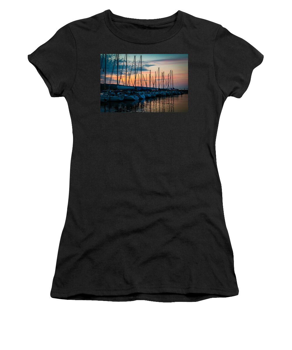 Seneca Lake Women's T-Shirt featuring the photograph Seneca Lake Summer by Sara Frank