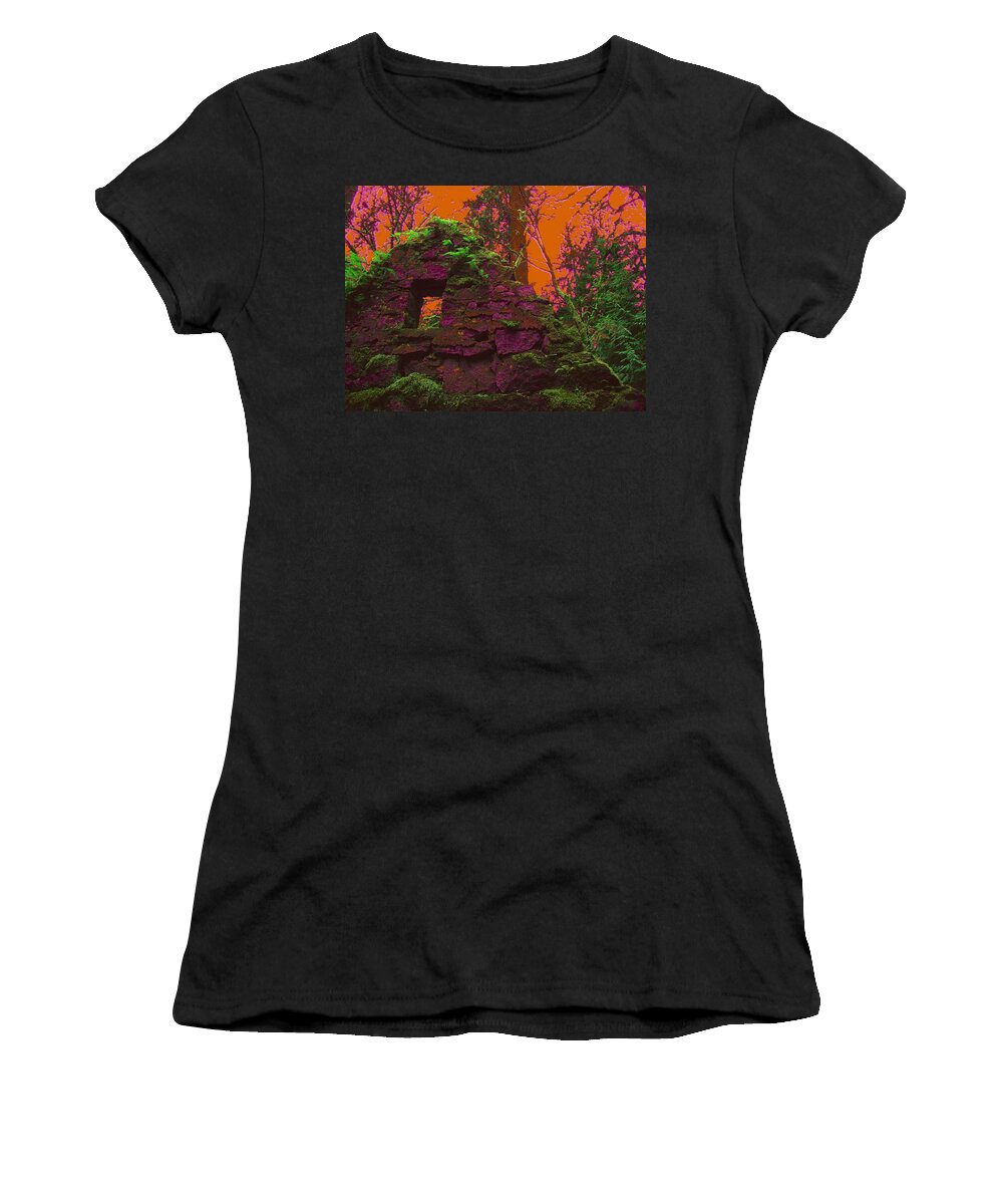 Stone House Women's T-Shirt featuring the photograph Anarchy's Playhouse by Laureen Murtha Menzl