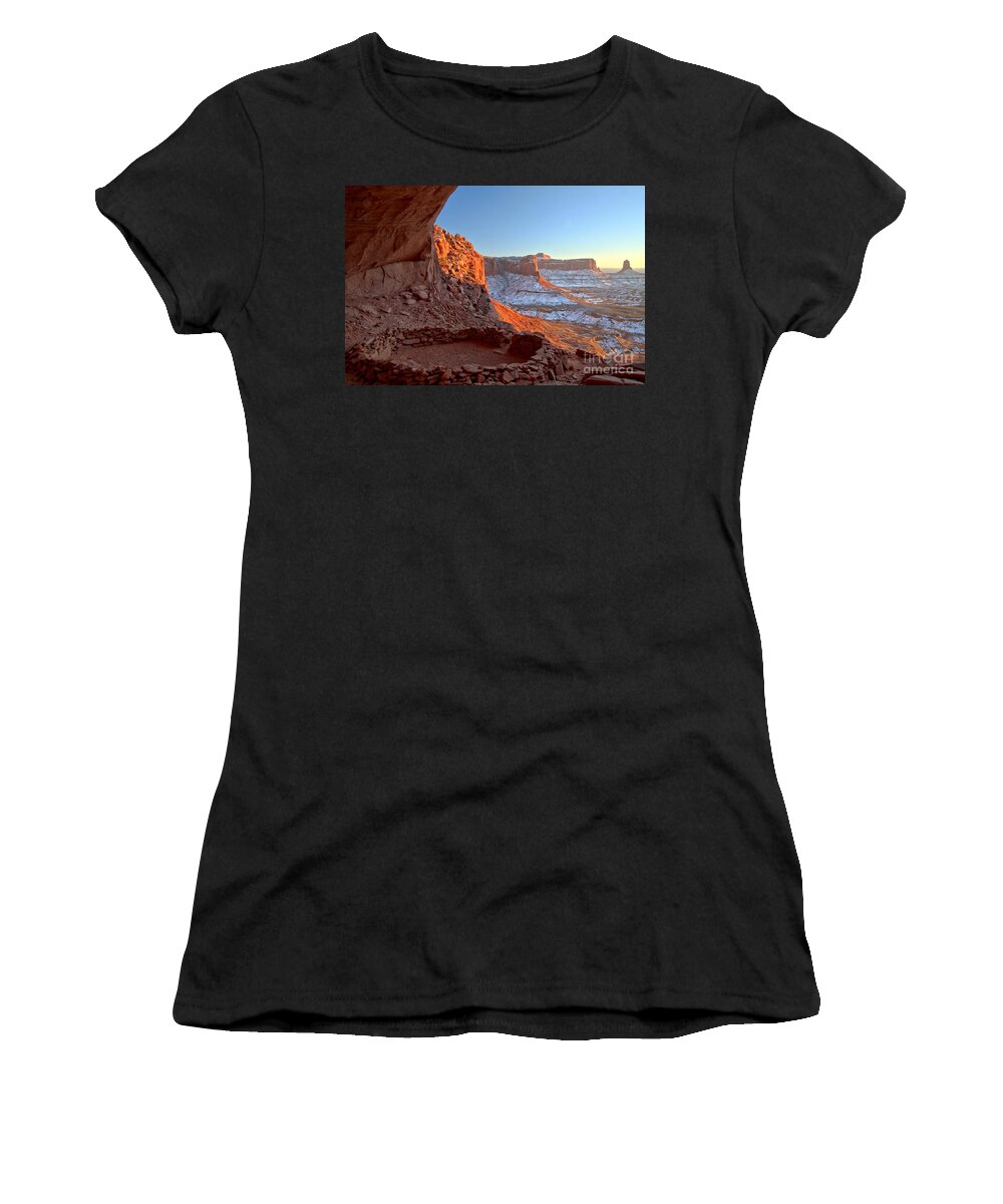  Women's T-Shirt featuring the photograph Ancient Overlook by Adam Jewell
