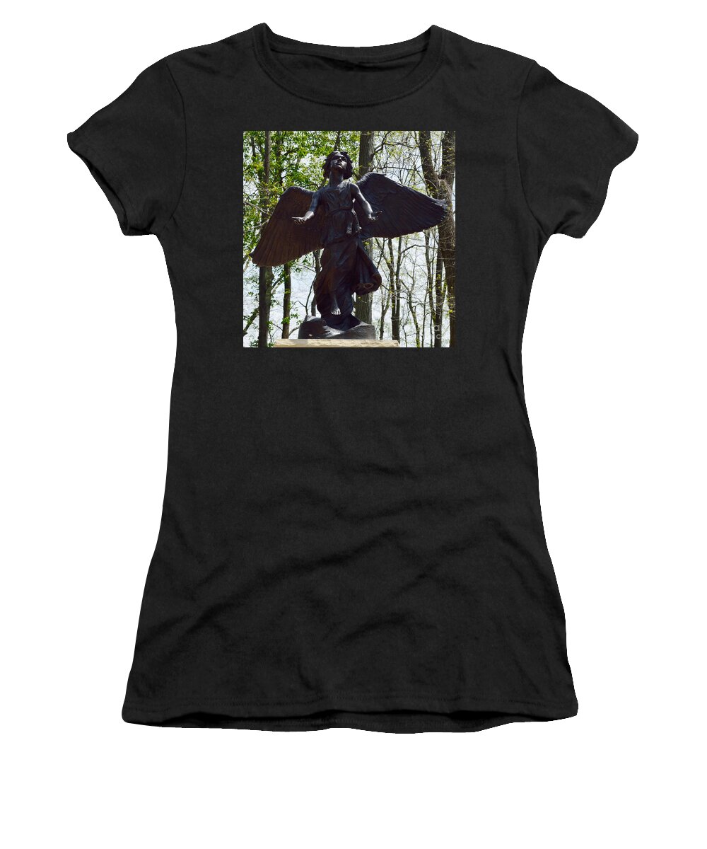 Angel Women's T-Shirt featuring the photograph Angel of Hope by Alys Caviness-Gober