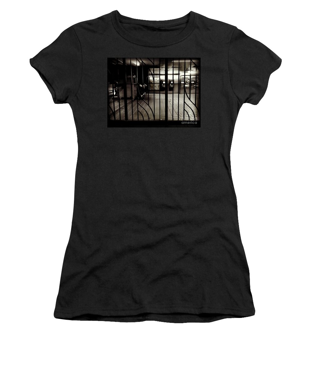 Grand Central Women's T-Shirt featuring the photograph Angles and Curves - Subways of New York by Miriam Danar