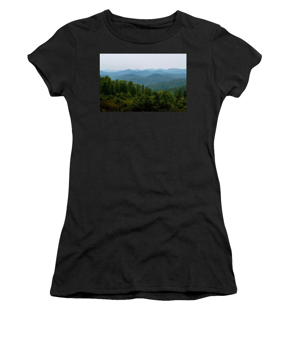 Appalachian Forest Women's T-Shirt featuring the photograph Appalachian-cumberland Mountains by Kenneth Murray