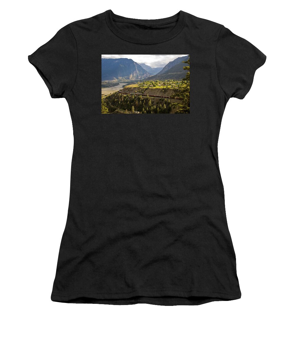 Lillooet Women's T-Shirt featuring the photograph Approaching Lillooet by Doug Matthews