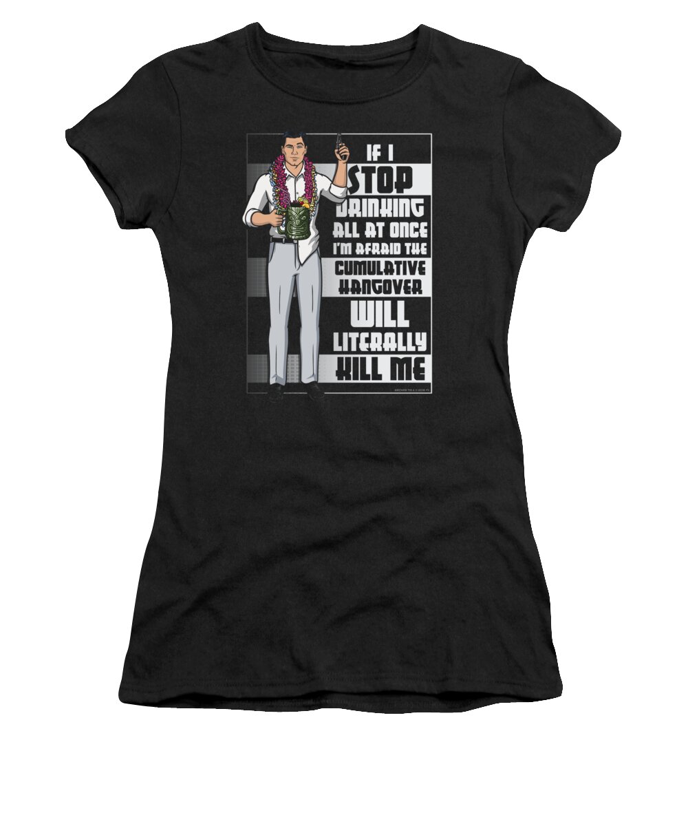  Women's T-Shirt featuring the digital art Archer - Killer Hangover by Brand A