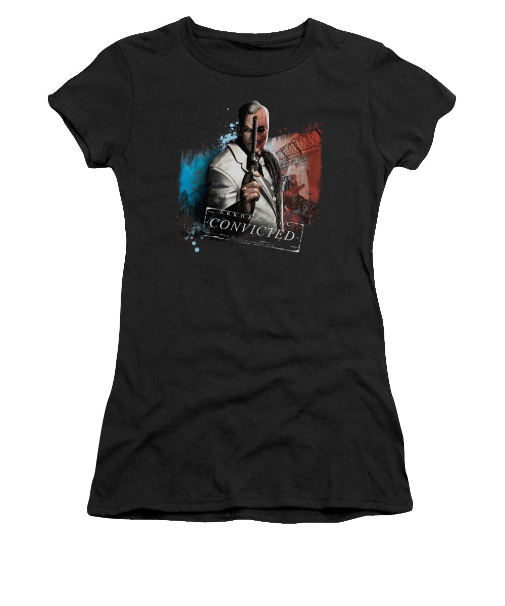 Arkham City Women's T-Shirt featuring the digital art Arkham City - Two Face by Brand A