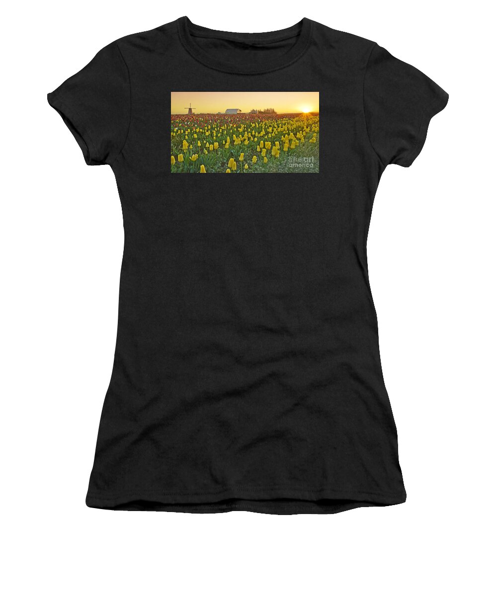 Pacific Women's T-Shirt featuring the photograph At The Crack Of Dawn by Nick Boren