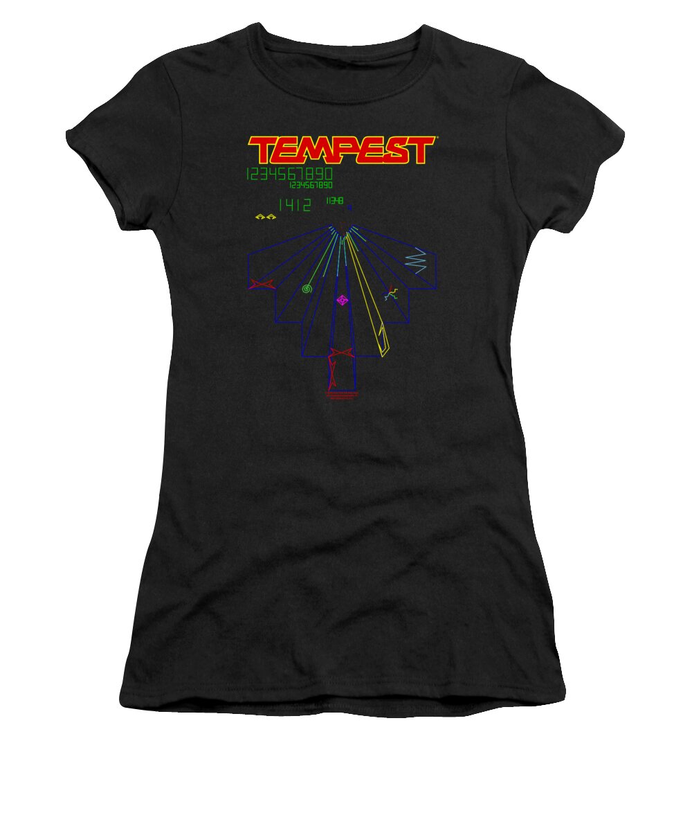  Women's T-Shirt featuring the digital art Atari - Tempest Screen by Brand A