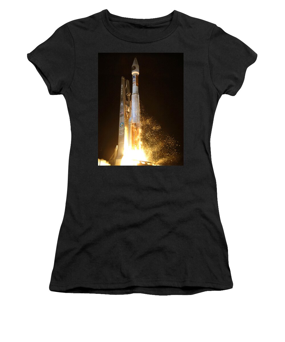 Astronomy Women's T-Shirt featuring the photograph Atlas V Rocket Taking Off by Science Source