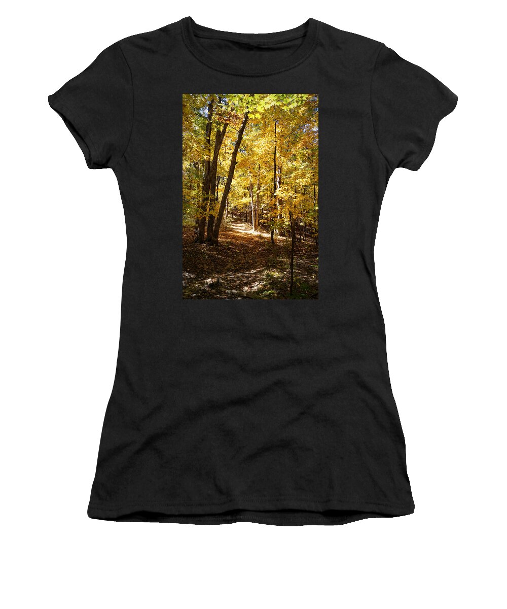 Autumn Women's T-Shirt featuring the photograph Autumn at Three Creeks by Cricket Hackmann