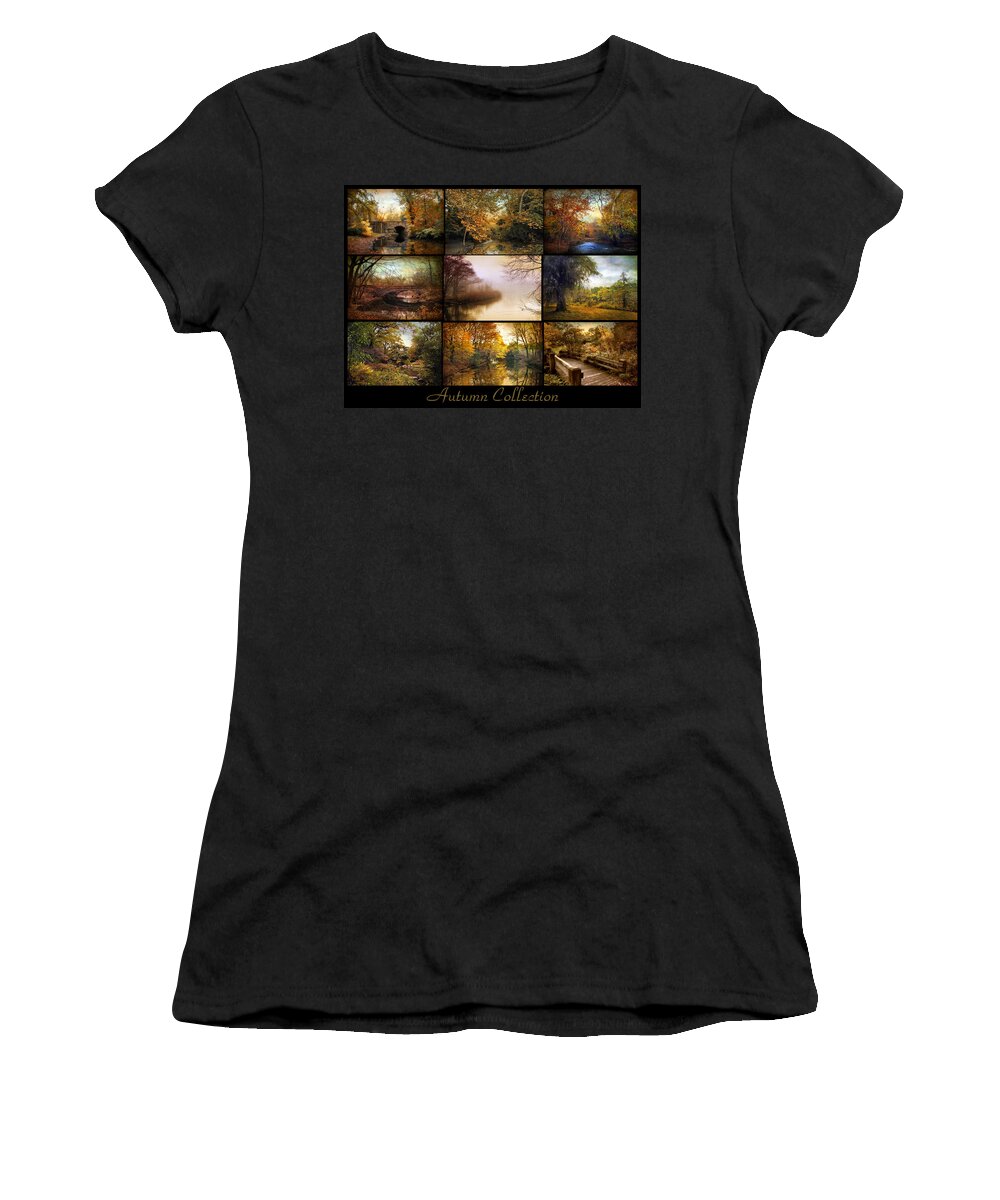 Poster Women's T-Shirt featuring the photograph Autumn Collage by Jessica Jenney